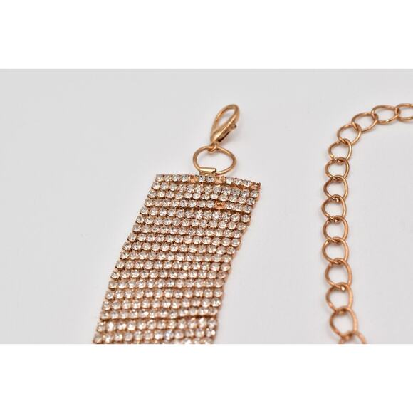 Vintage Crystal Chain Belt Gold Tone Thick Chunky Rhinestone Sparkling 26\